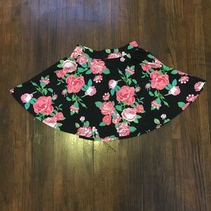Ambiance Apparel Floral Circle Skirt
